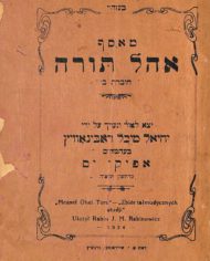 Auction 7 batch 6 #6b Ohel Torah