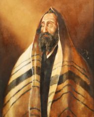 Lot 53c Lot of 3 paintings of Rabbis